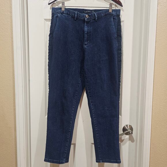 ZARA MAN Dark Wash Denim Pants Side Panel Detail Size 32 - Picture 8 of 8